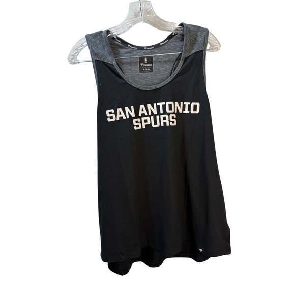 San Antonio Spurs Womens Fanatics Tank Top Black & Heather Gray Size XL - Picture 1 of 10